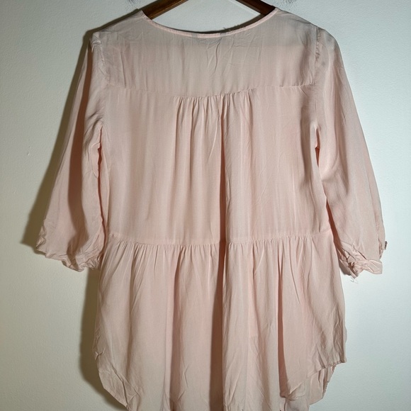 SHEIN Light Pink Flowy Blouse - Picture 3 of 4